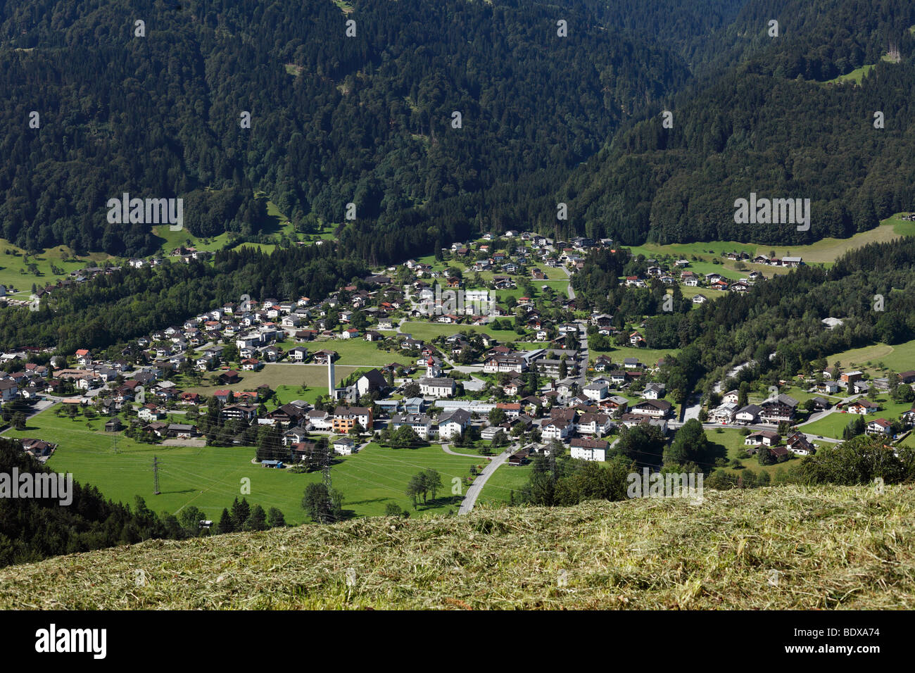 Vandans, Montafon, Vorarlberg, Austria, Europa Foto de stock