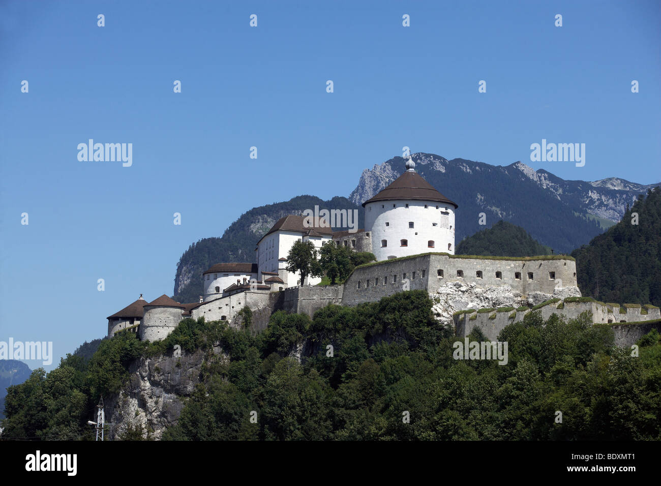El Festung Kufstein castillo, Kufstein, Austria, Europa Foto de stock
