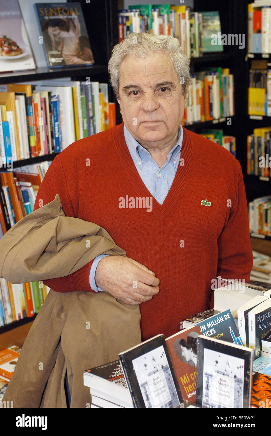 Juan Marcé, Escritor español. Foto de stock