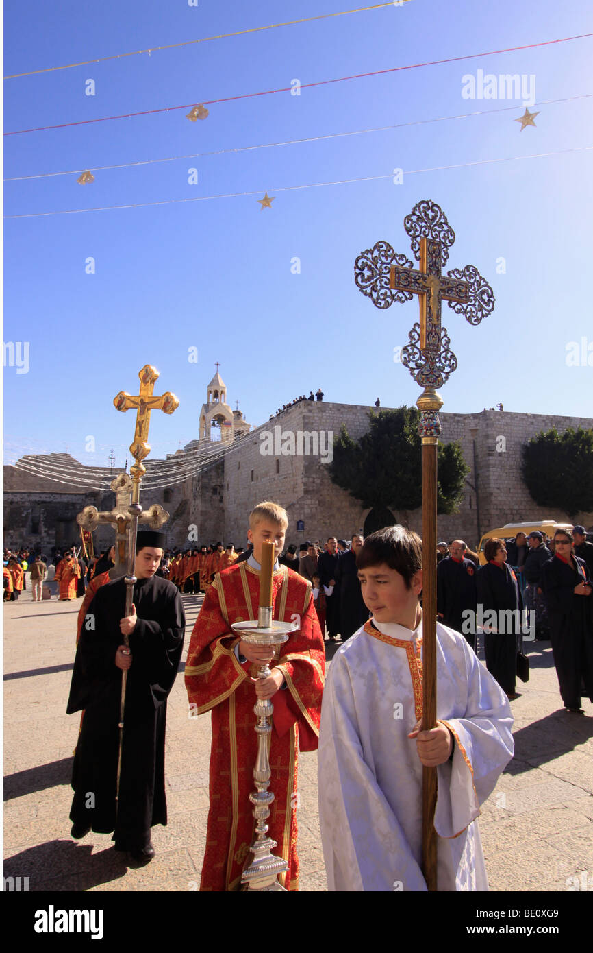 Belén, la Navidad Ortodoxa Griega procesión en la Plaza del Pesebre Fotografía de stock - Alamy Belén, la Navidad Ortodoxa Griega procesión en la Plaza del Pesebre Fotografía de stock - Alamy
