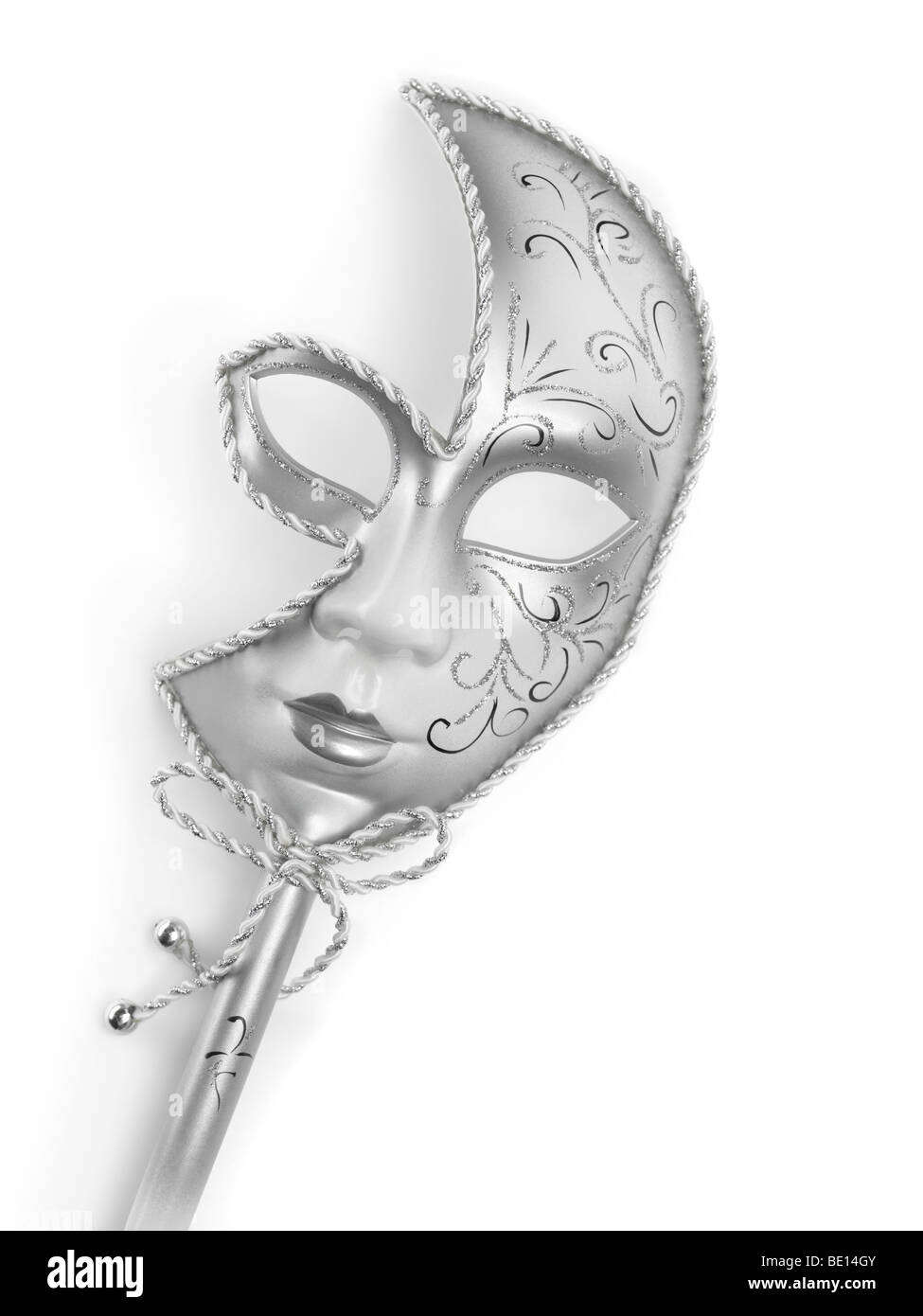 Máscara veneciana Imágenes de stock en blanco y negro - Alamy