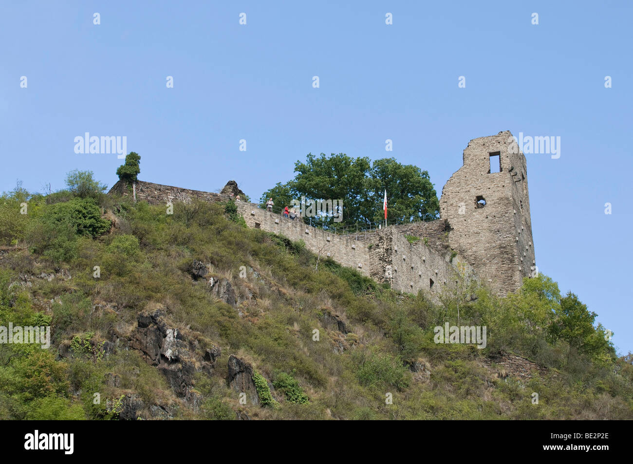 Ruinas del castillo Burg están Altenahr, valle Ahrtal, Renania-Palatinado, Alemania, Europa Foto de stock