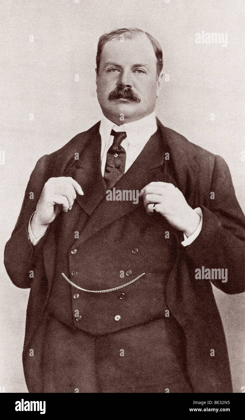 Edward George Villiers Stanley, 17º Conde de Derby de 1865 a 1948, aka Lord Stanley. Soldado británico, político, diplomático Foto de stock