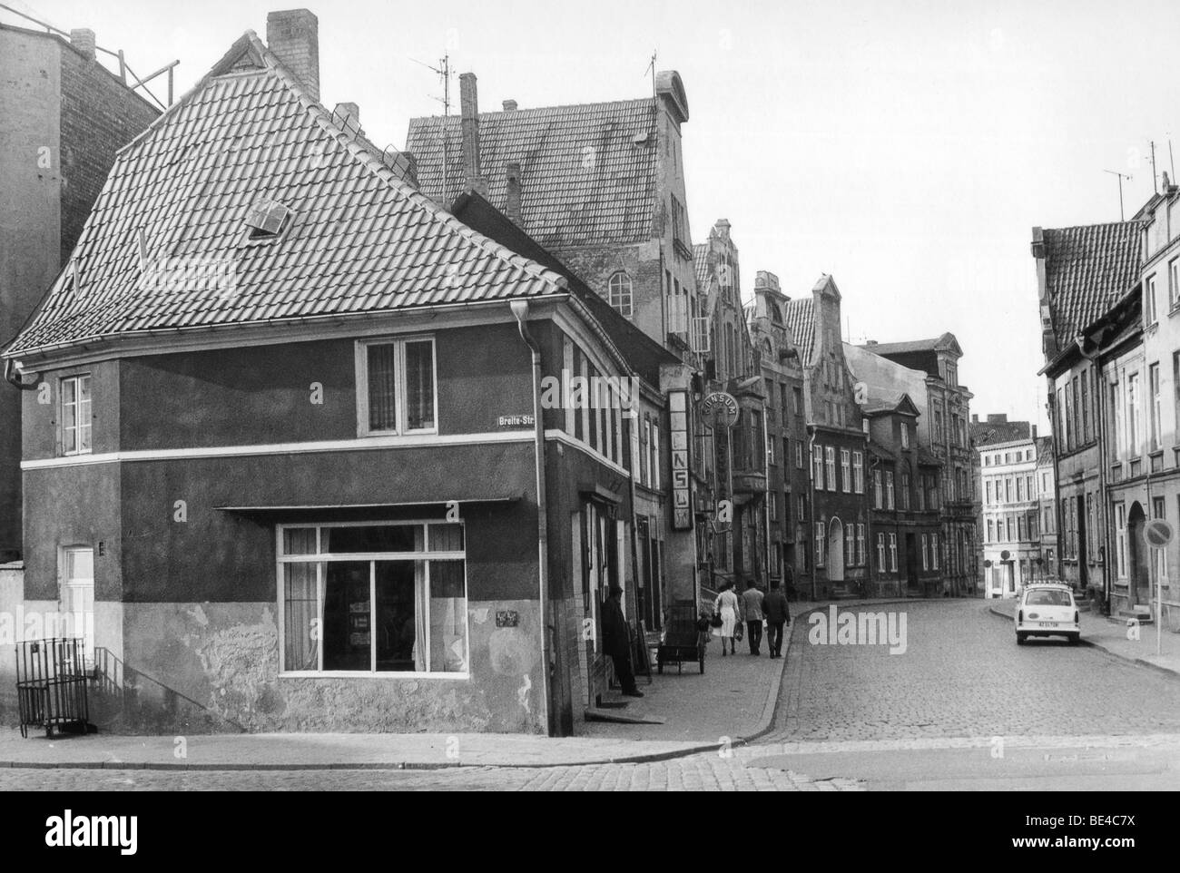 Wismar, RDA, Alemania Oriental, foto histórica, alrededor de 1982 Foto de stock