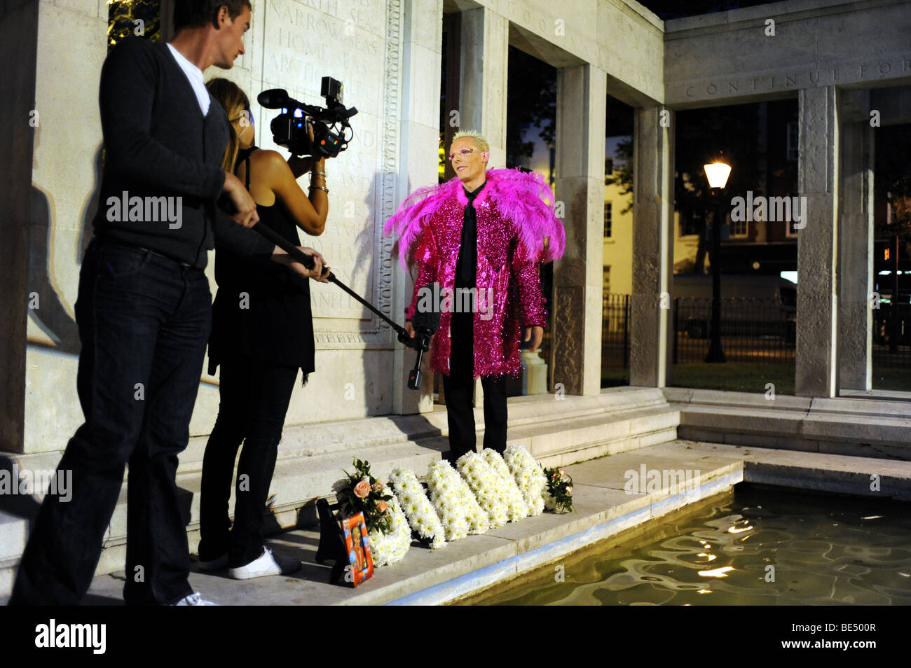 Princess Diana Memorial noche en Brighton, REINO UNIDO Foto de stock