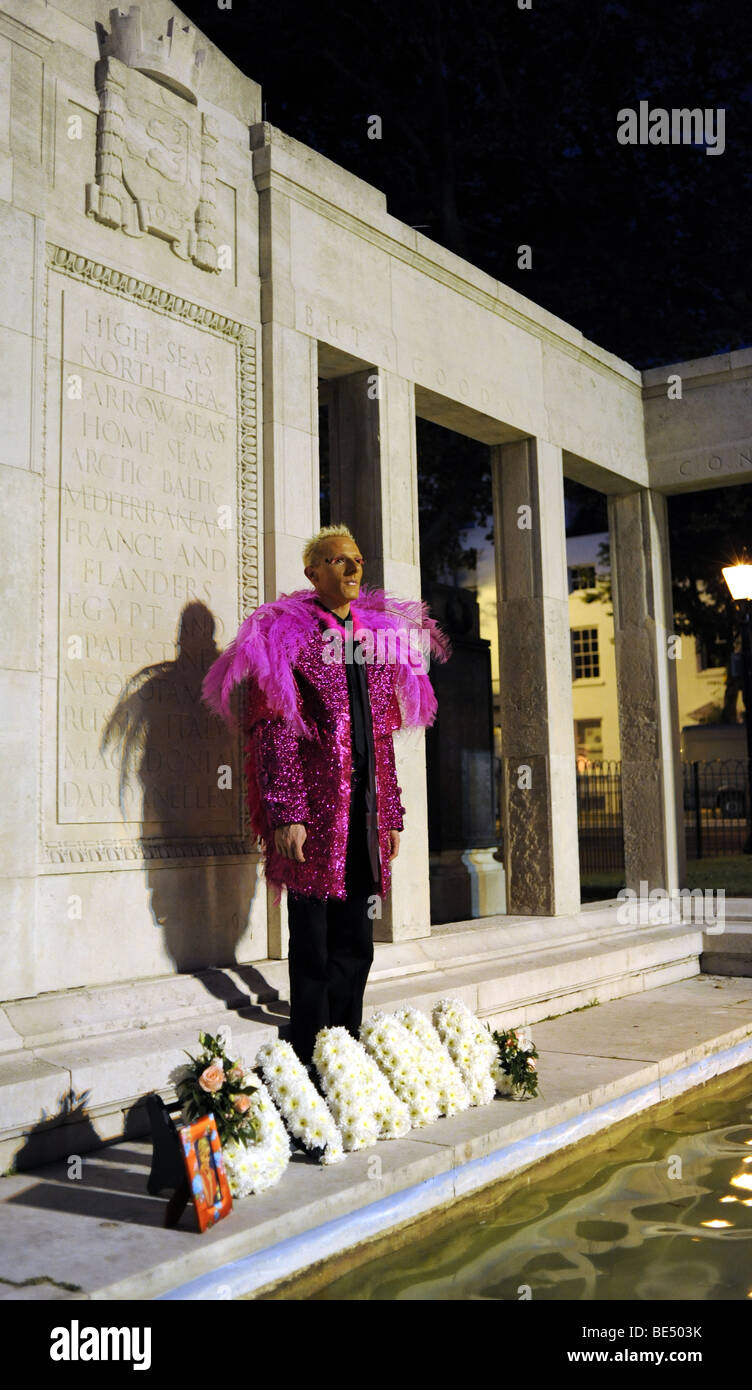 David Daly en el Princess Diana Memorial noche en Brighton, REINO UNIDO Foto de stock