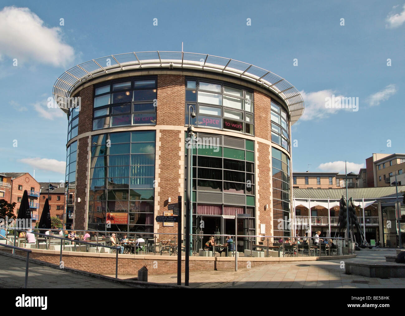 Centro Brewery Wharf Leeds West Yorkshire, Reino Unido Foto de stock