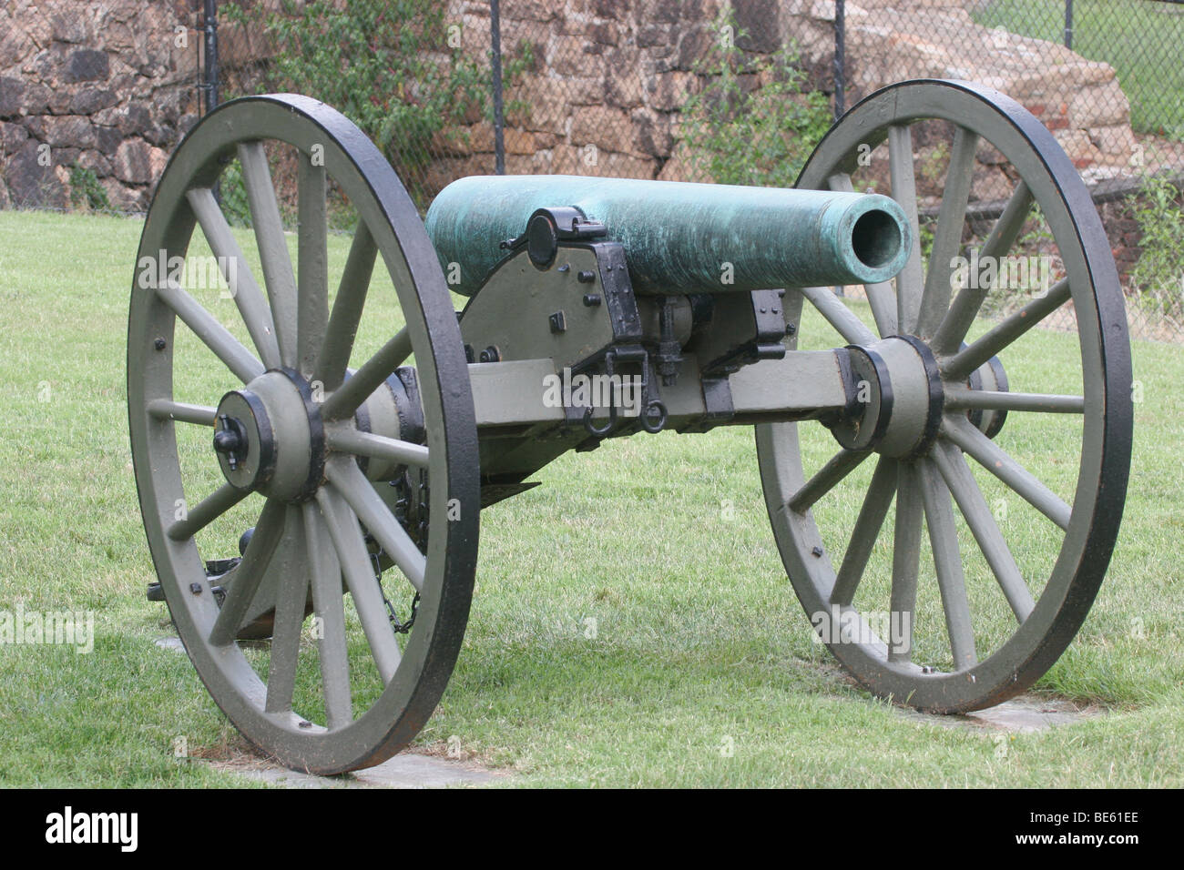 Cañón de la Guerra Civil americana en Richmond, Virginia Foto de stock