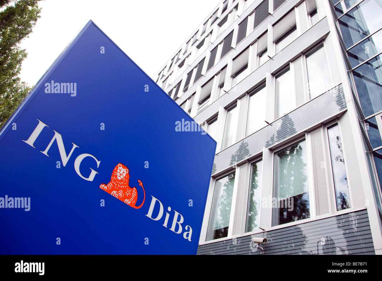 Sede del Direktbank ING-DiBa AG bank en Frankfurt am Main, Hesse, Alemania, Europa Foto de stock