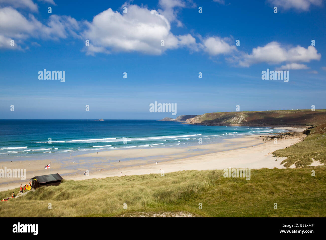 Whitesand bay; Cornwall Foto de stock