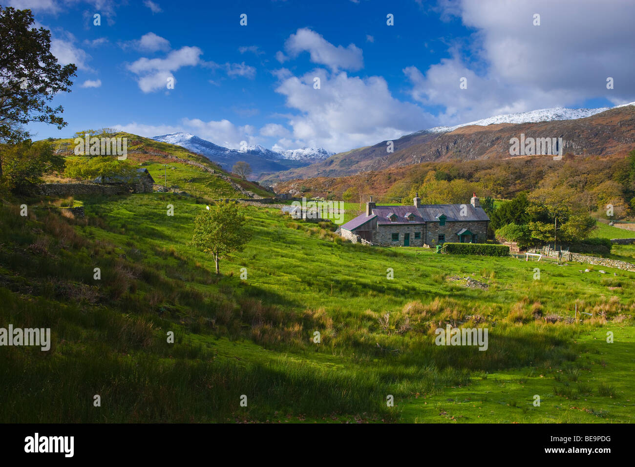 Casa rural cerca de Beddgelert Gwynedd Wales Foto de stock