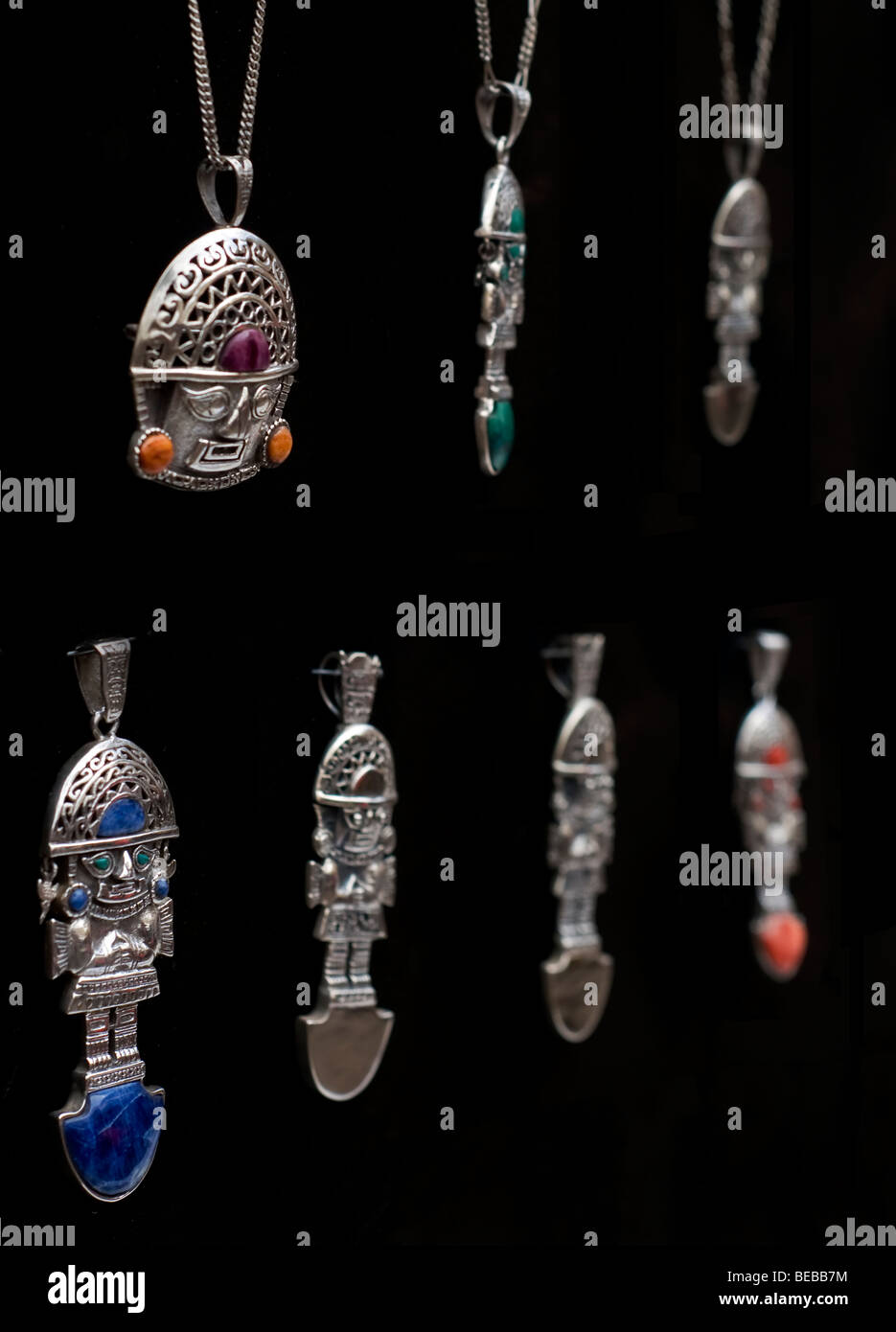 Joyas de plata hechas a mano, Pisac, región de Cusco, Perú, América del Sur  Fotografía de stock - Alamy