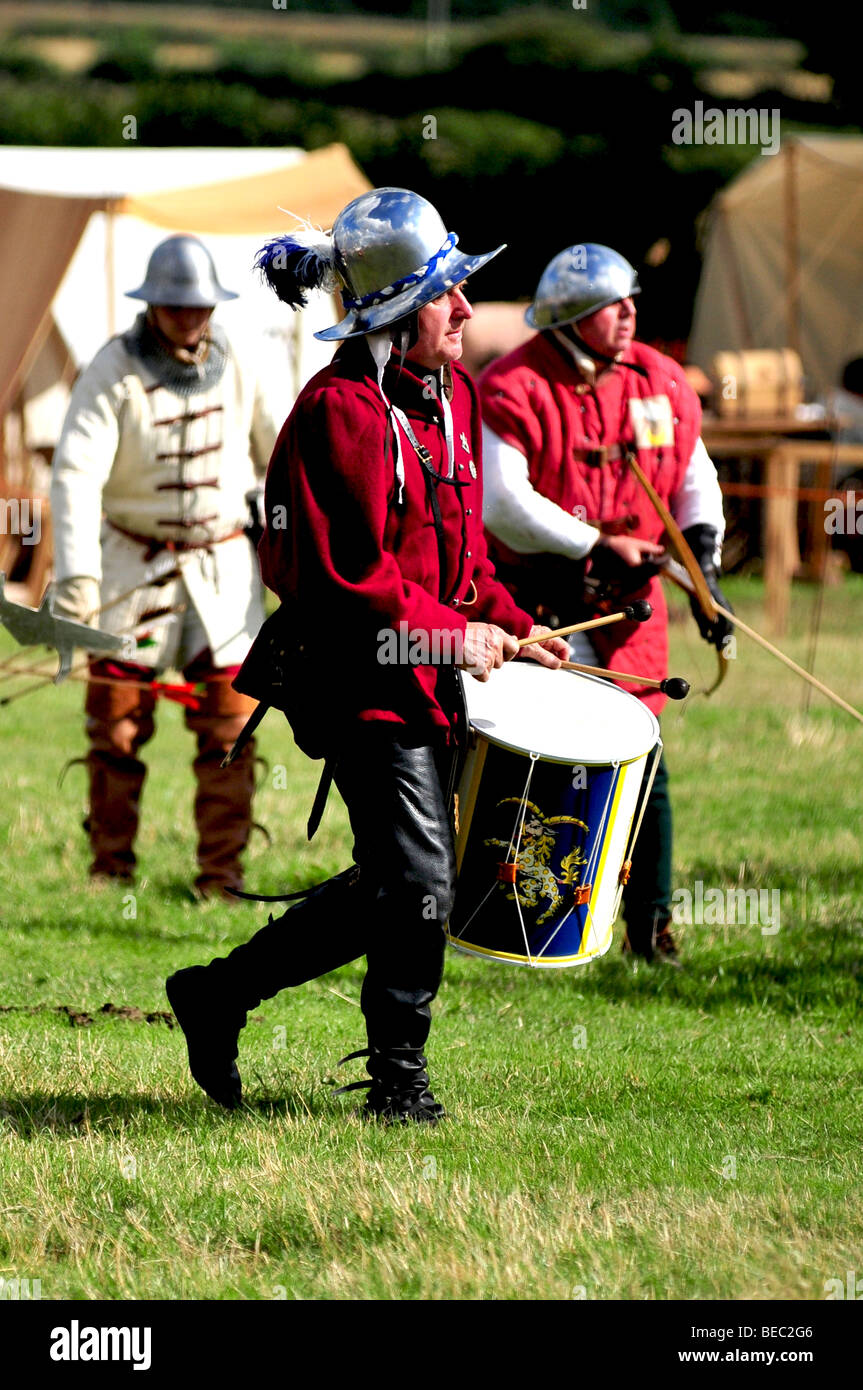 Campo de batalla de Bosworth recreación Foto de stock