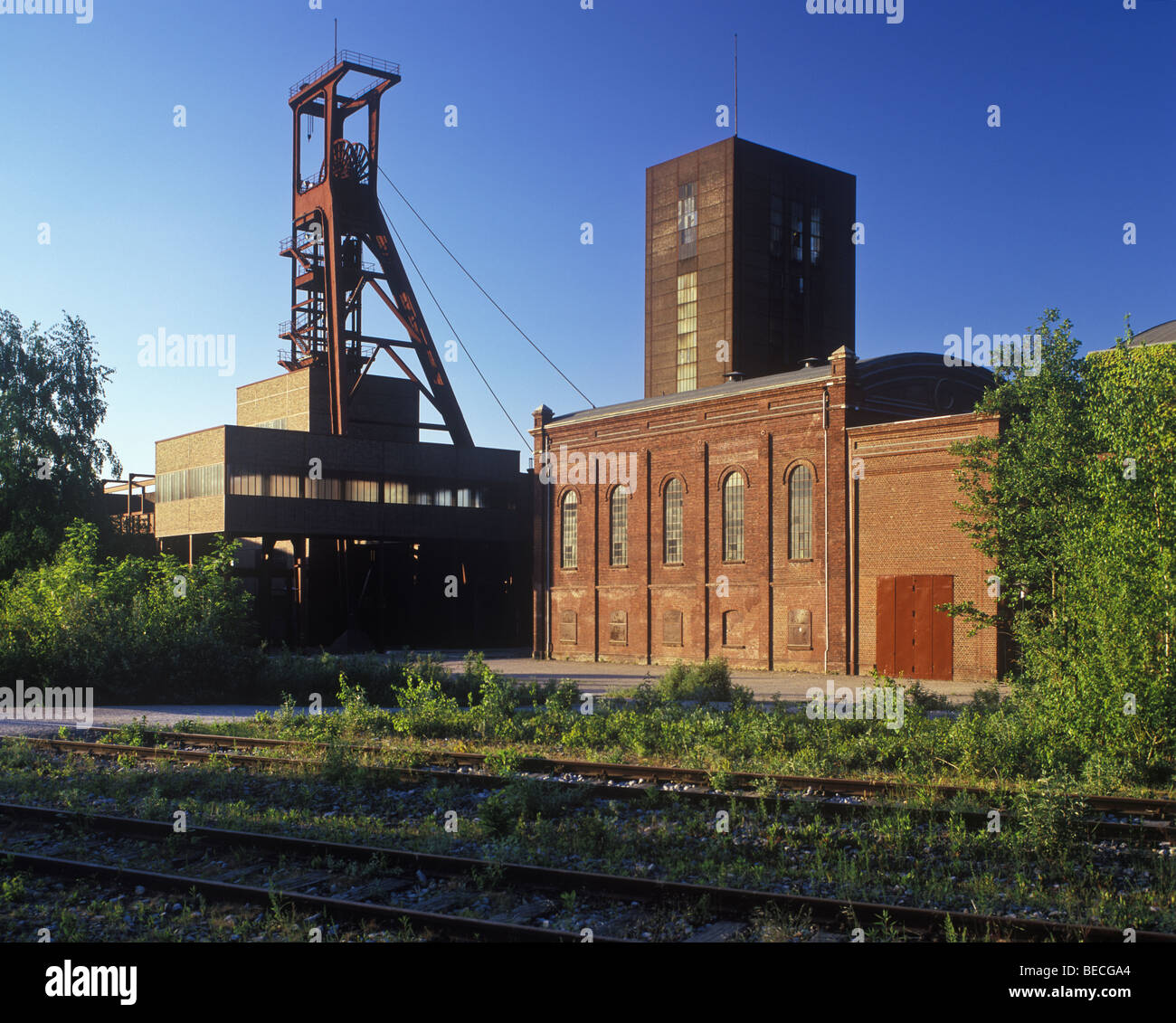 El Complejo Industrial de mina de carbón Zollverein, Essen, Renania del Norte-Westfalia, Alemania, Europa Foto de stock