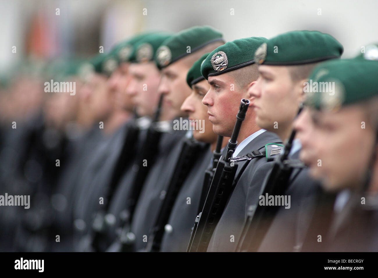 El Bundeswehr, las fuerzas armadas alemanas, formación, Koblenz, Renania-Palatinado, Alemania, Europa Foto de stock