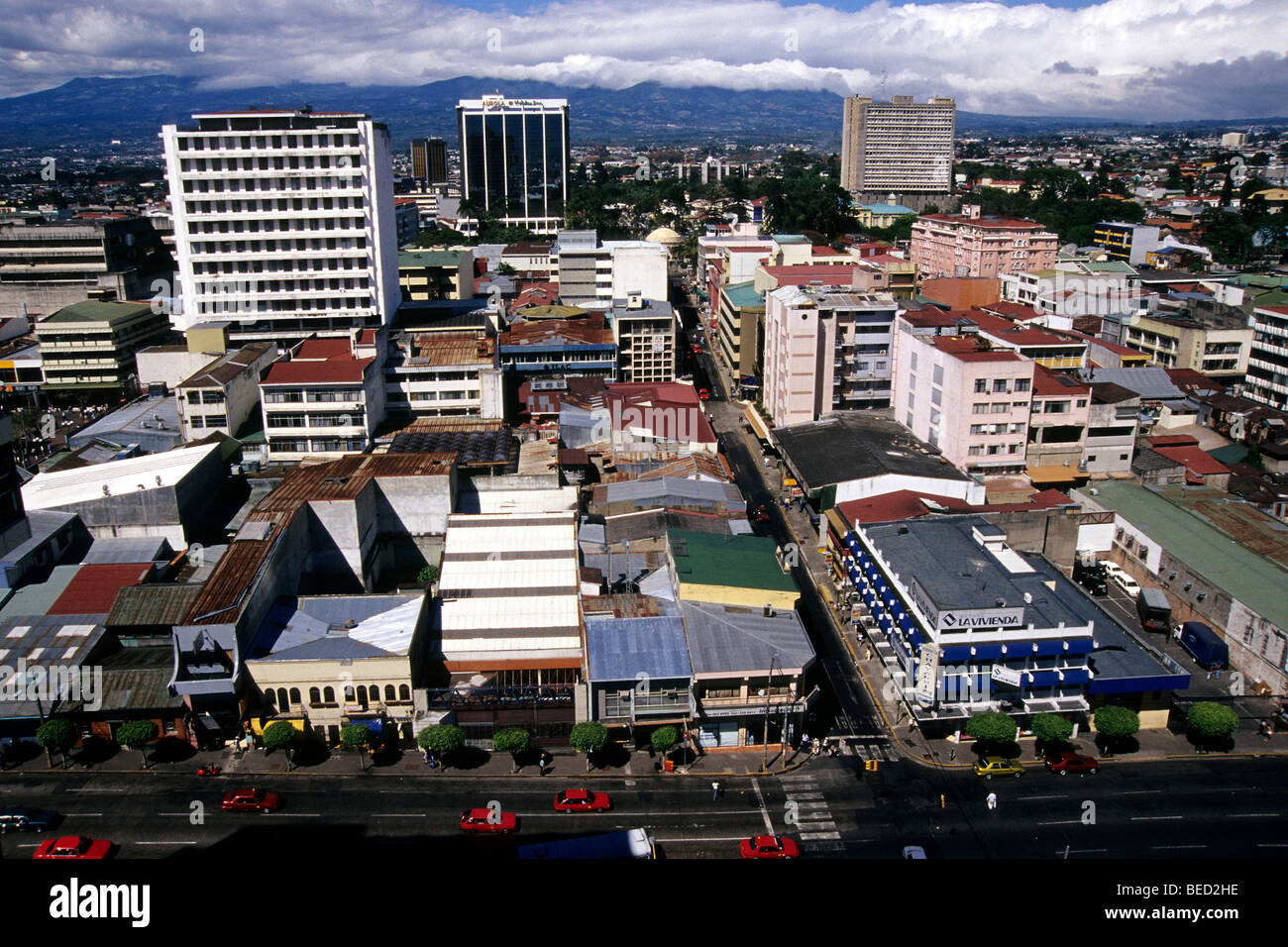 Horizonte de San José, vistas panorámicas de los edificios de la ciudad