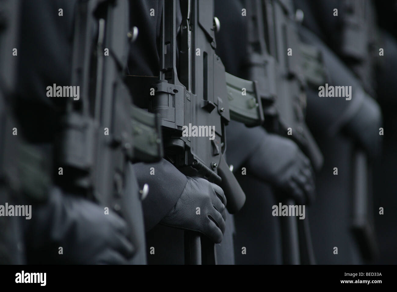 El Bundeswehr, las fuerzas armadas alemanas, rifles de asalto, Koblenz, Renania-Palatinado, Alemania, Europa Foto de stock