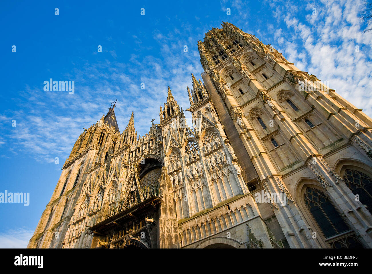 NOTRE-DAME DE Catedral de Rouen Foto de stock