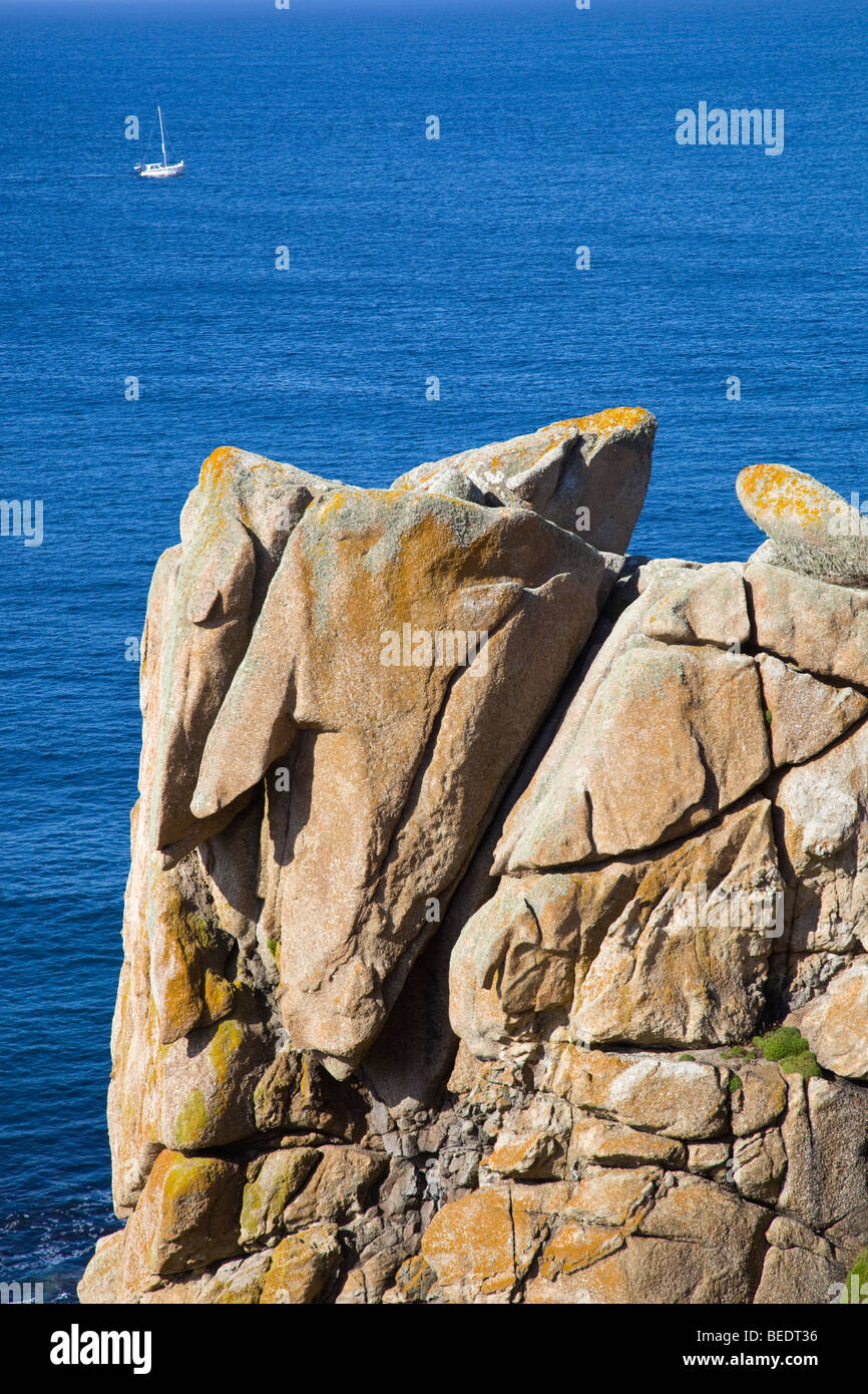 Aire punto; cerca Sennen; Cornwall Foto de stock