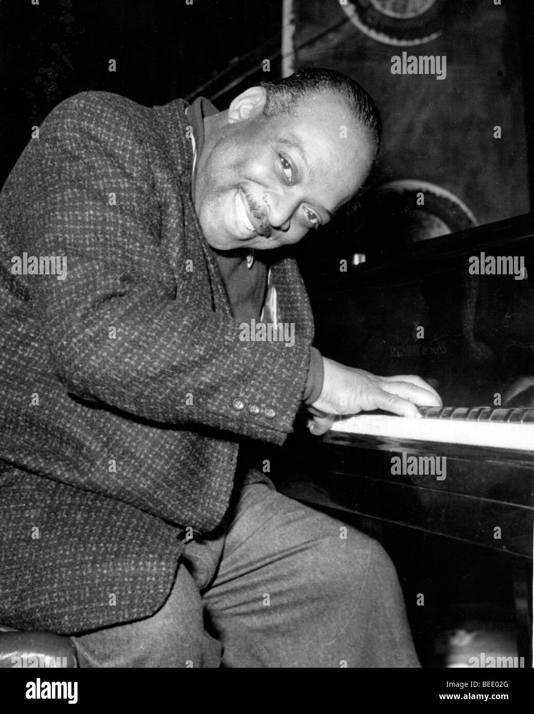 Pianista y líder de la big band de Count Basie en 1957. Foto de stock