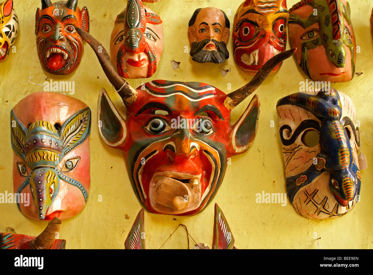 Mexican ceremonial masks fotografías e imágenes de alta resolución - Alamy