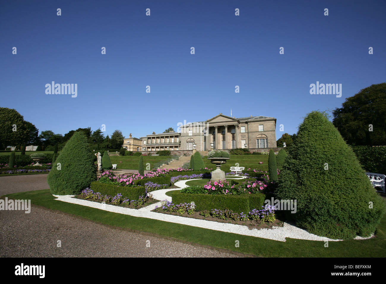 Finca de Tatton Park, Inglaterra. El siglo XVIII Samuel Wyatt diseñado