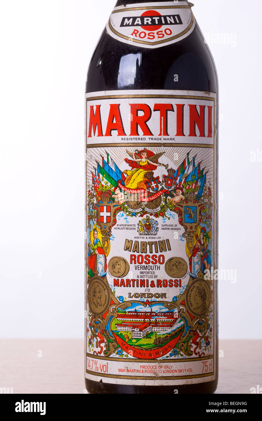 Botella de Martini Fotografía de stock - Alamy