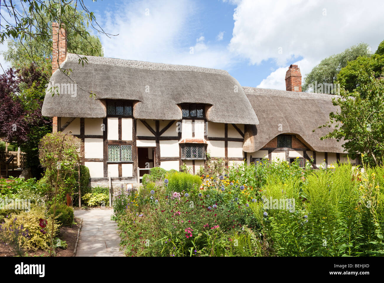Casa de Anne Hathaway, Shottery, Stratford upon Avon, Warwickshire Reino Unido - Anne era la esposa de William Shakespeare. Foto de stock