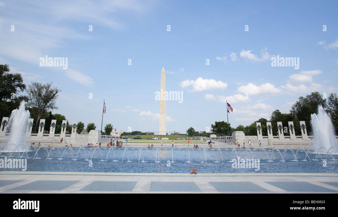 Washington Memorial, Washington DC, EE.UU. Foto de stock