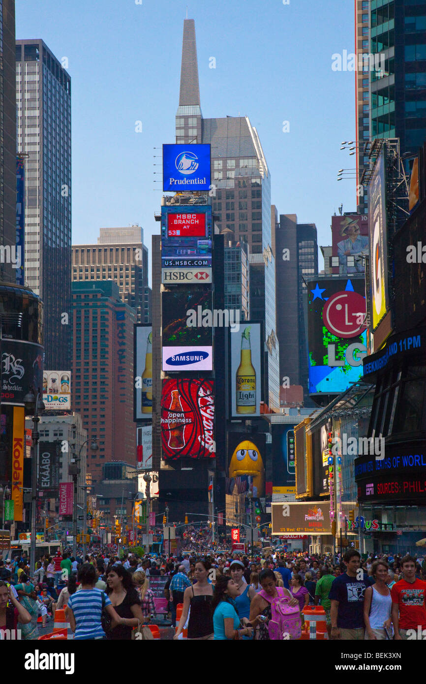 Times Square en la Ciudad de Nueva York Foto de stock