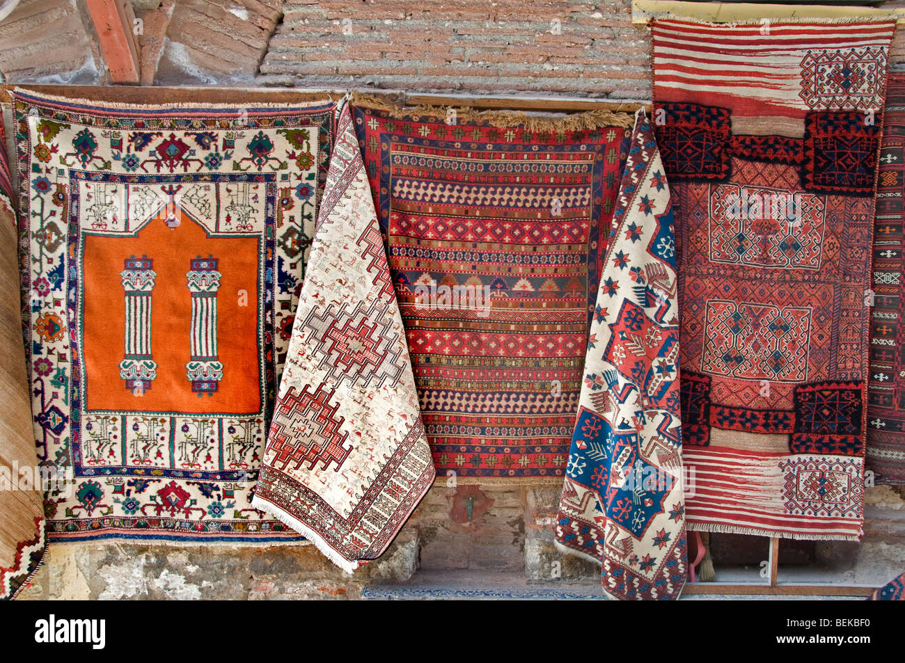 Sultanahmet Estambul Turquía Alfombras alfombras shop Foto de stock