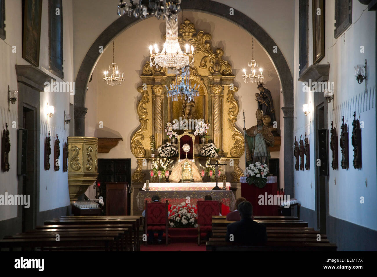Iglesia de Santo Domingo, en el altar principal; Las Palmas, Gran Canaria,  Islas Canarias, España, Europa Fotografía de stock - Alamy