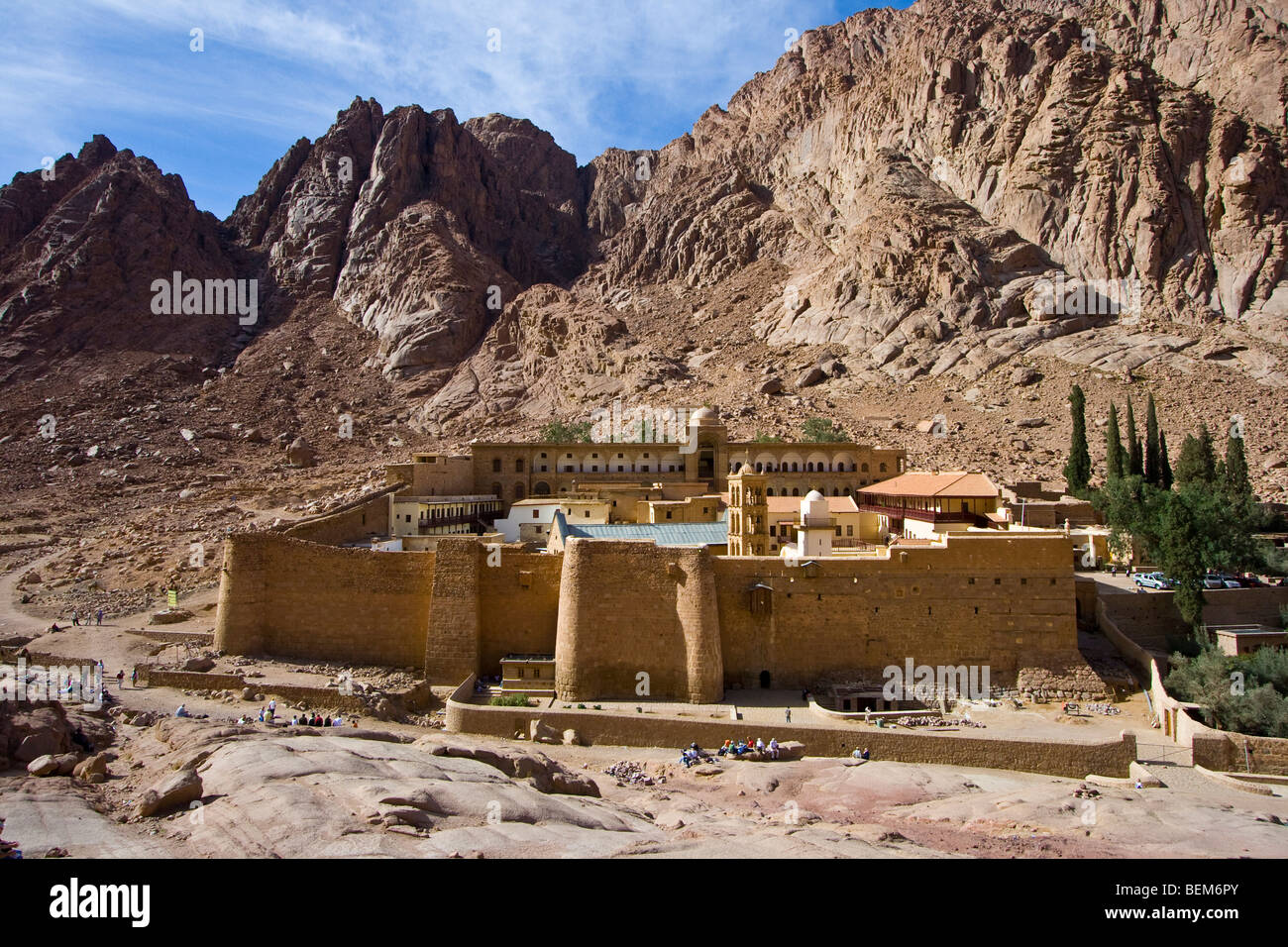 St Katherine monasterio en la península del Sinaí en Egipto Foto de stock