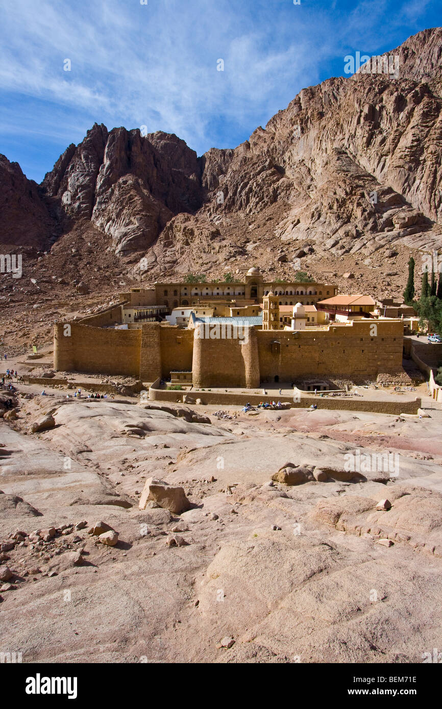 St Katherine monasterio en la península del Sinaí en Egipto Foto de stock