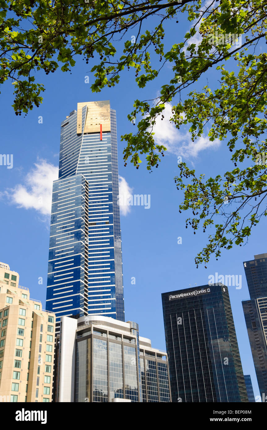Torre Eureka, Melbourne. Uno de los edificios más altos del mundo. Por favor haga clic aquí para obtener más detalles. Foto de stock