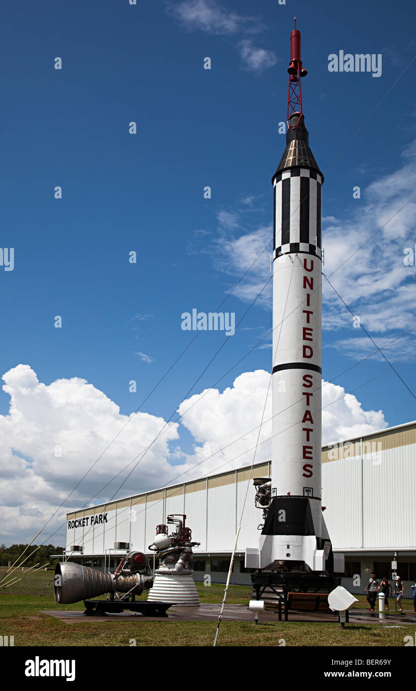 Mercury-Redstone nave espacial NASA Space Center Houston, Texas, EE.UU. Foto de stock