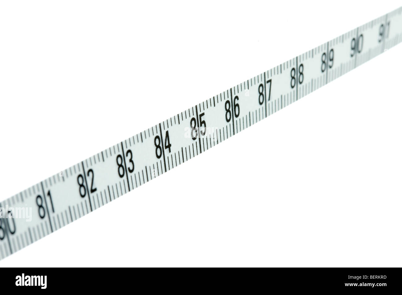 Línea diagonal de la cinta métrica Fotografía de stock - Alamy