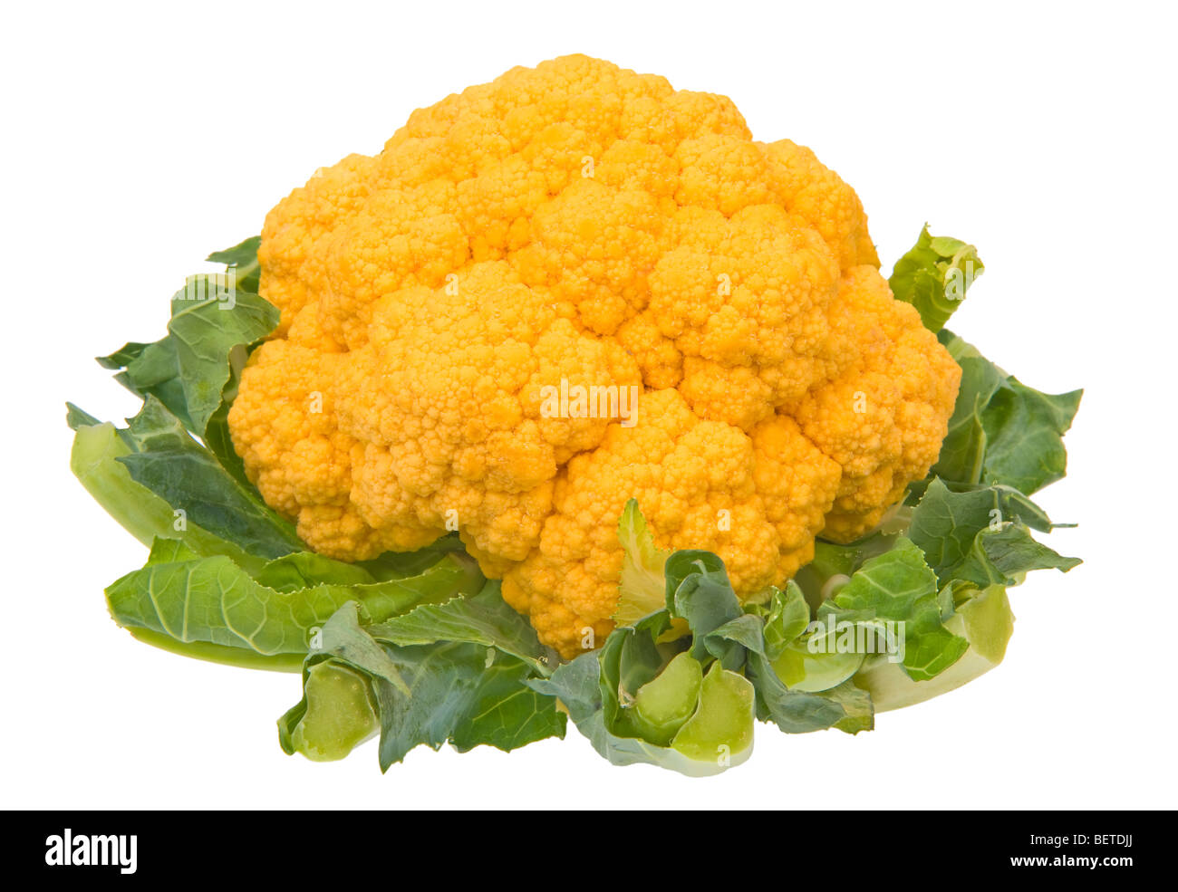 Rojo anaranjado amarillo tipo de coliflor floret coral árbol nuevo tipo especial de cría ordenar comida frutas legumbres verduras veggie fres Foto de stock