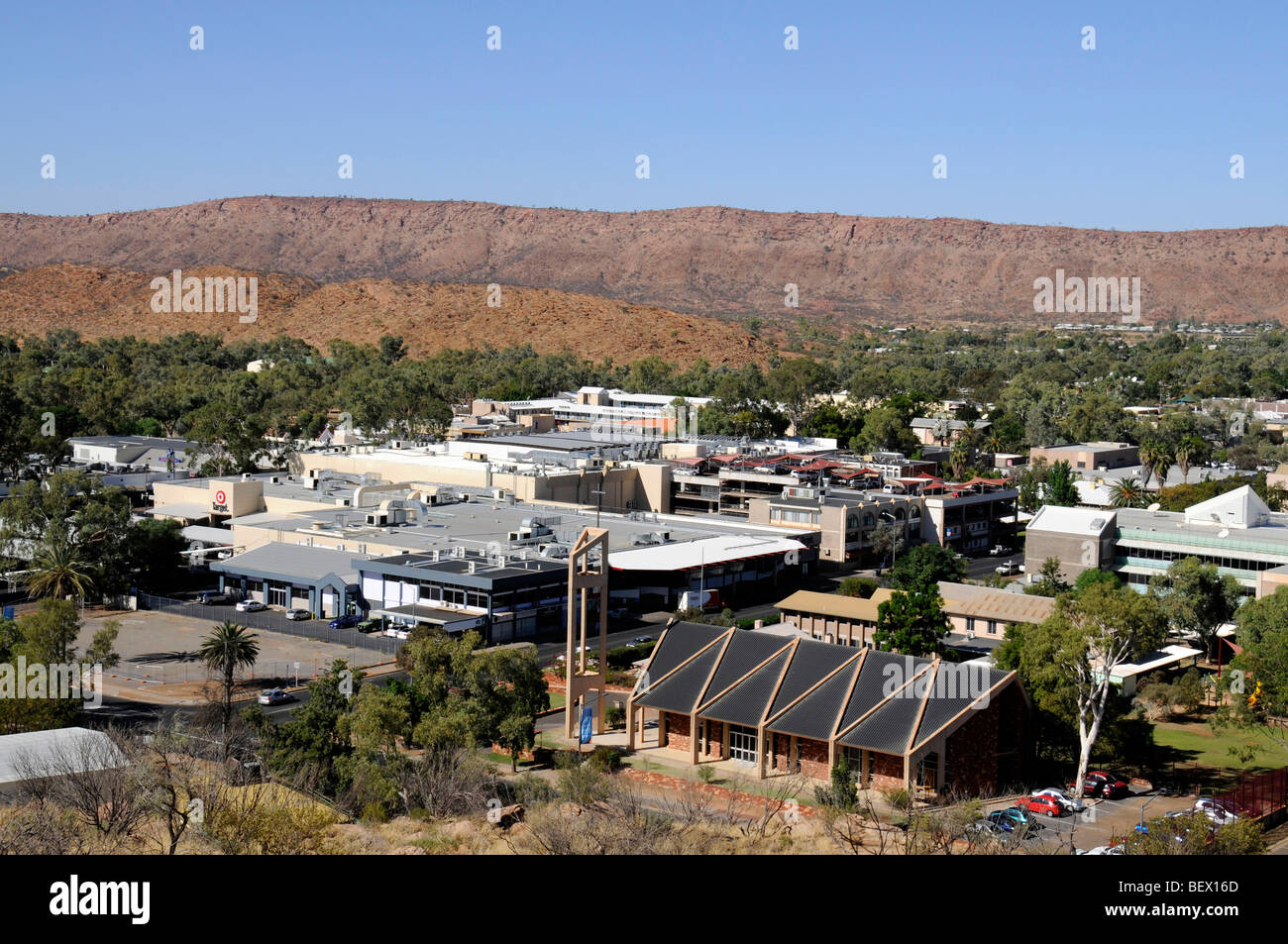 Horizonte de Alice Springs, Australia Foto de stock