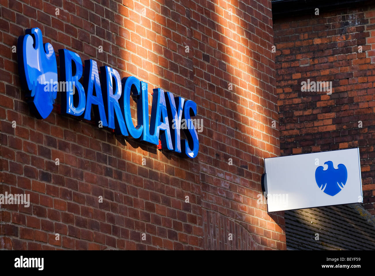 Barclays Bank signage Foto de stock