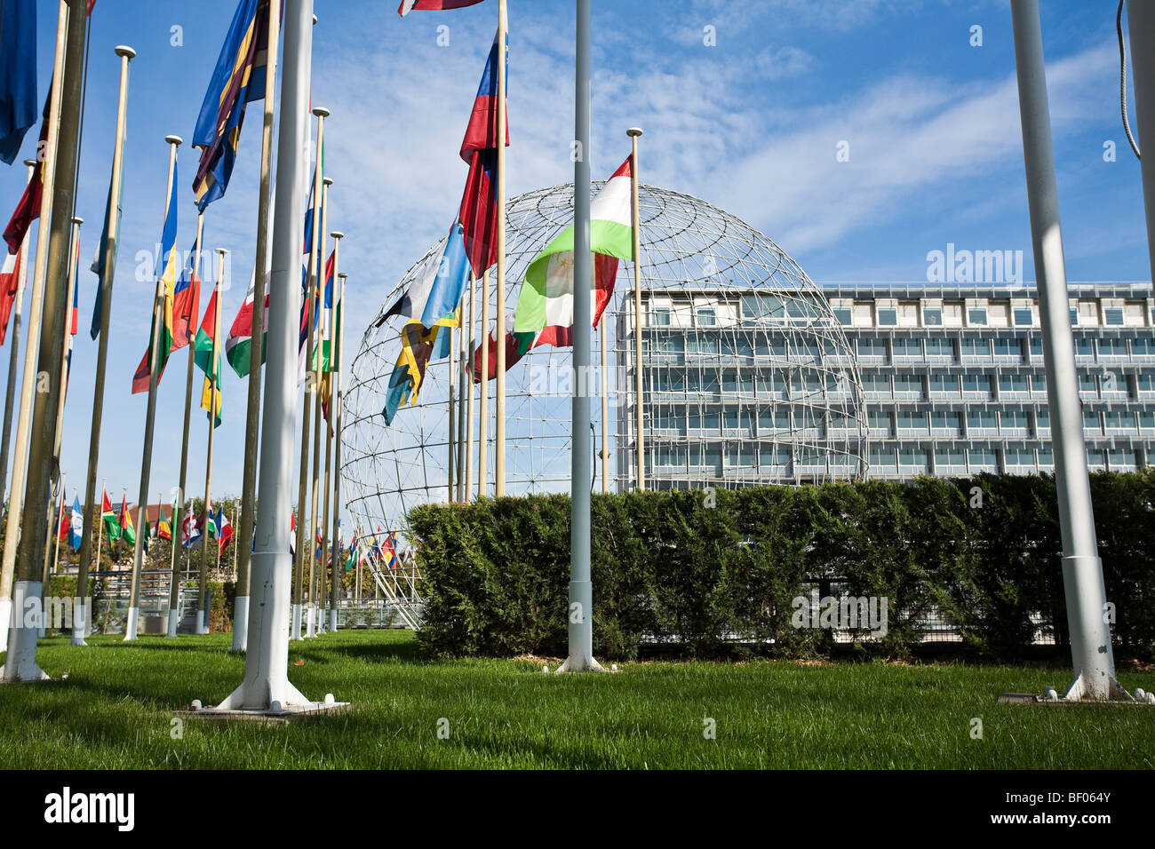 La sede de las Naciones Unidas para la Educación, la Ciencia y la Organización culturales UNESCO París Francia Foto de stock