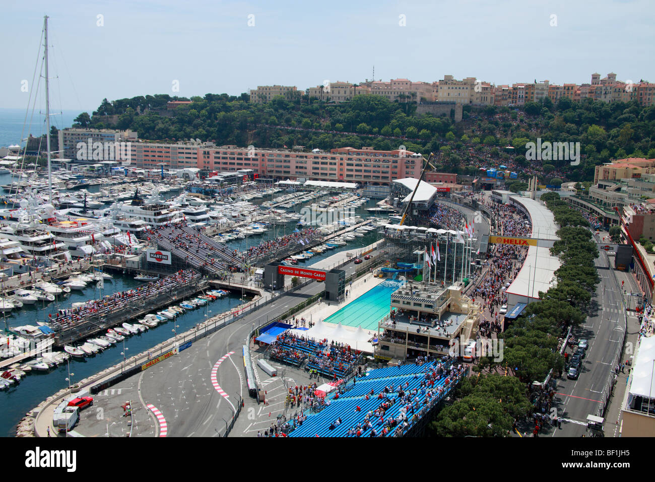 Descripción de la etapa de fórmula uno de Mónaco durante el Grand Prix Foto de stock