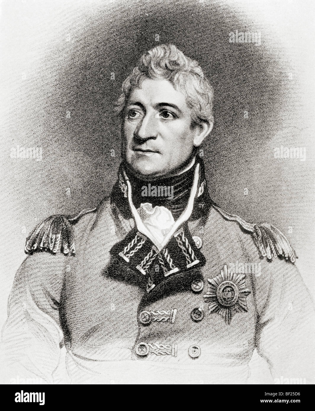 El Teniente General Sir Thomas Picton, 1758 a 1815. Oficial del Ejército británico. Foto de stock