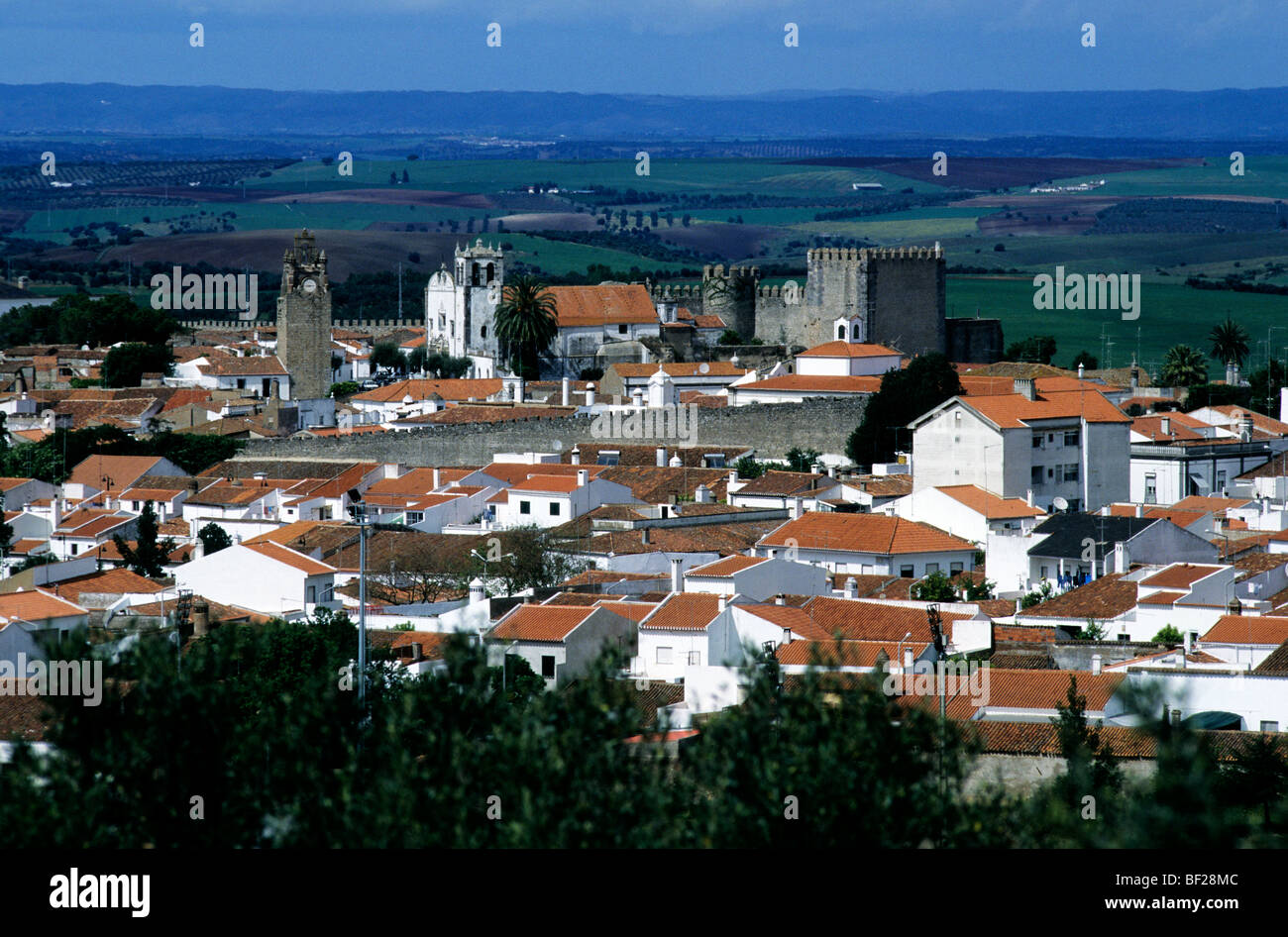 La ciudad de Serpa en Portugal en la provincia de Alentejo. Foto de stock