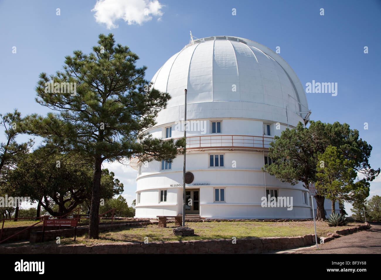 Observatorio McDonald de Fort Davis, Texas, EE.UU. Foto de stock