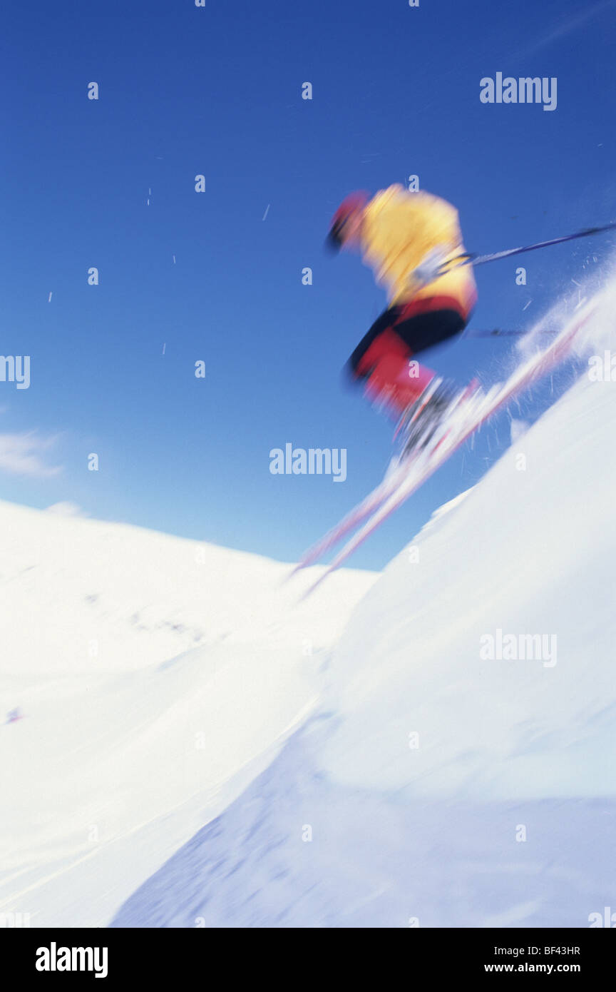 Persona de esquí. Foto de stock