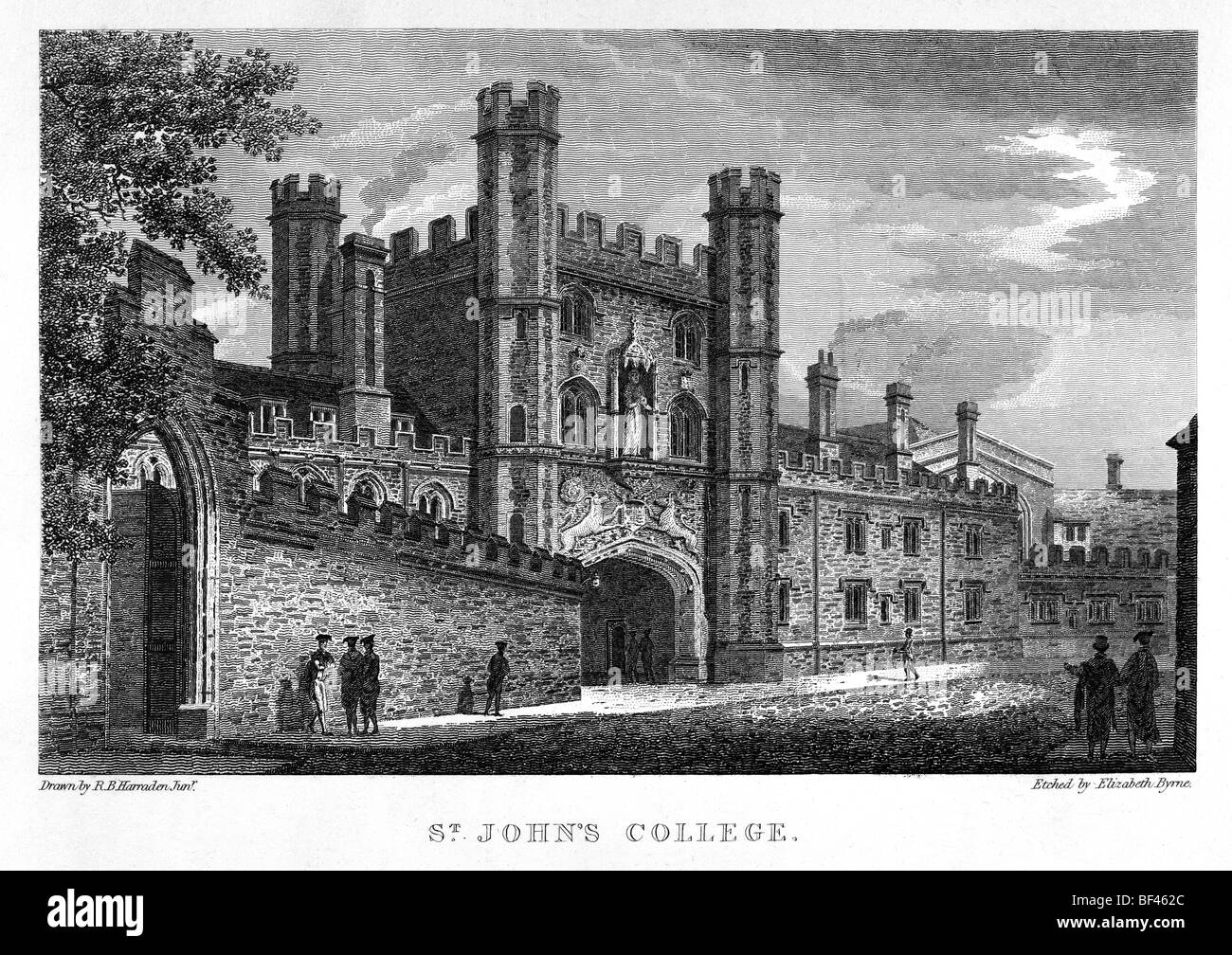 St John's College, Cambridge Foto de stock