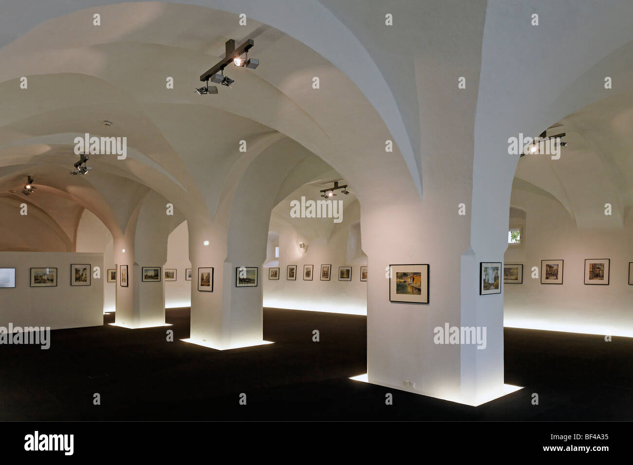 Museo Celta Keltenmuseum, galería en el Viejo Almacén, Hallein, región de Salzburger Land de Salzburgo, Austria, Europa Foto de stock
