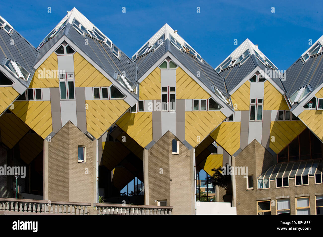 Blaakse Bos, cubo de la vivienda, Rotterdam, Holanda Meridional, Países Bajos, Europa Foto de stock