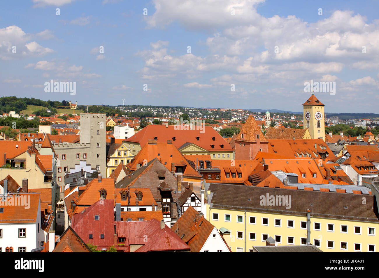 Deutschland, Regensburger Altstadt, Alemania, el casco antiguo de Regensburg Foto de stock